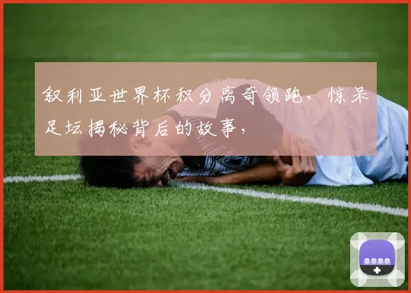 叙利亚世界杯积分离奇领跑，惊呆足坛揭秘背后的故事，
